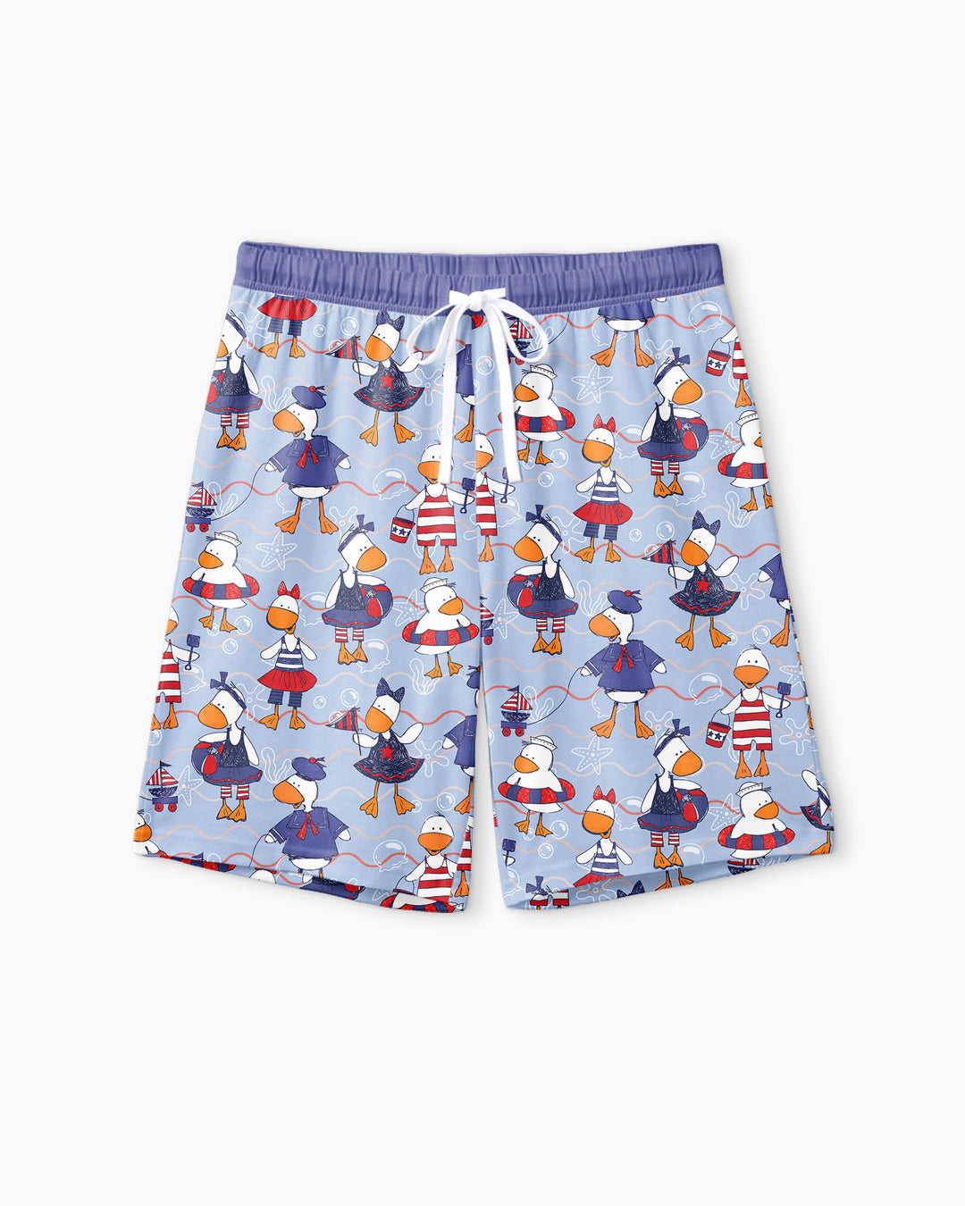 Freedom Floaties Family Matching Bamboo Men Short Sleeve Short Pajama Set