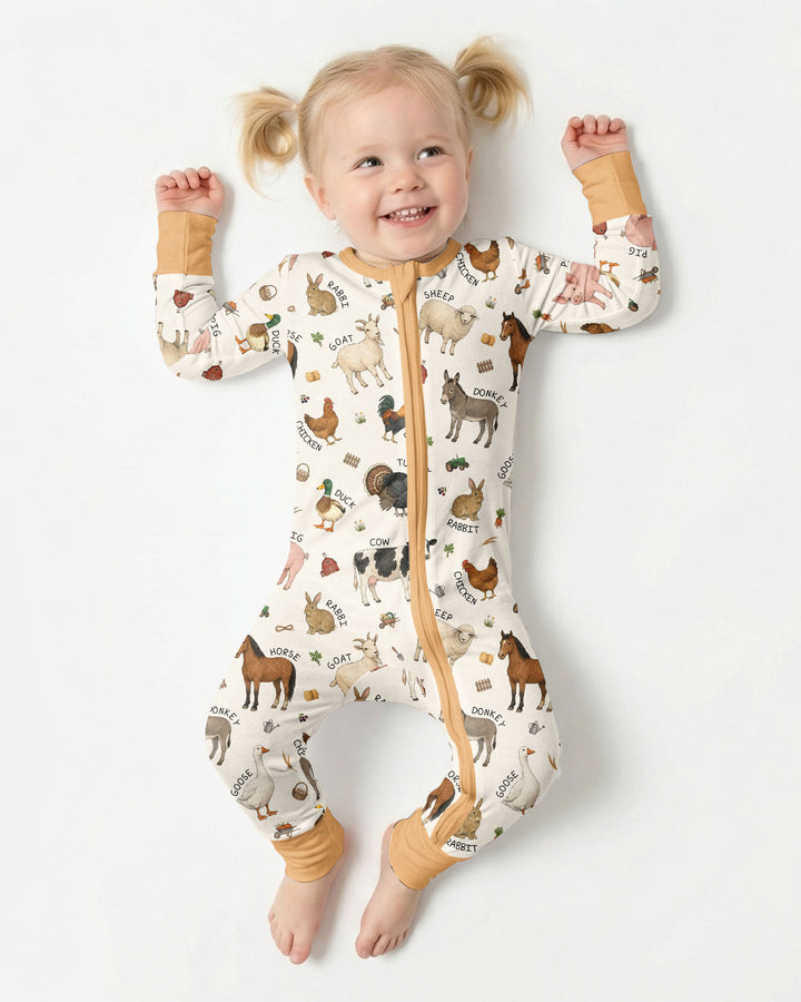 Barnyard Animals Bamboo Convertible Zippy
