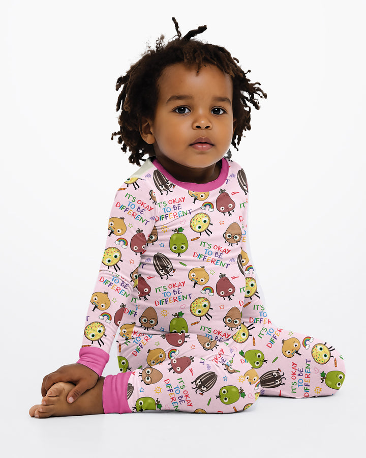 Nutty Little Friends Bamboo Two Piece Long Sleeve Pajama Set