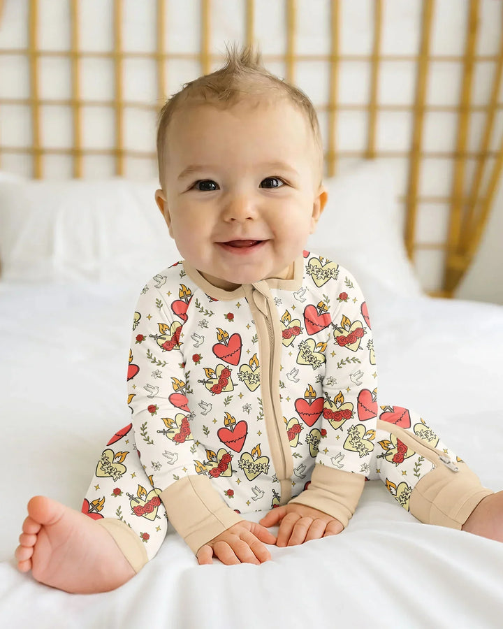 Three Sacred Hearts Bamboo Convertible Zippy
