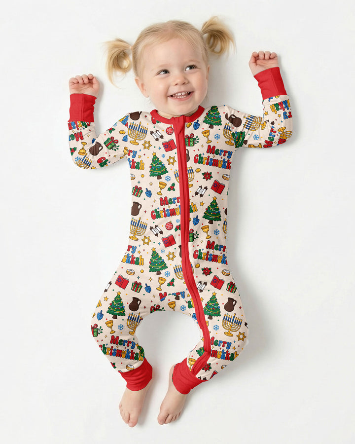 Merry Chrismukkah Bamboo Convertible Zippy