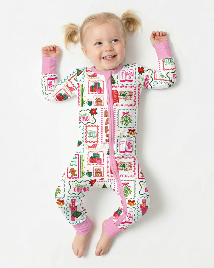 Preppy Christmas Mahjong Bamboo Convertible Zippy
