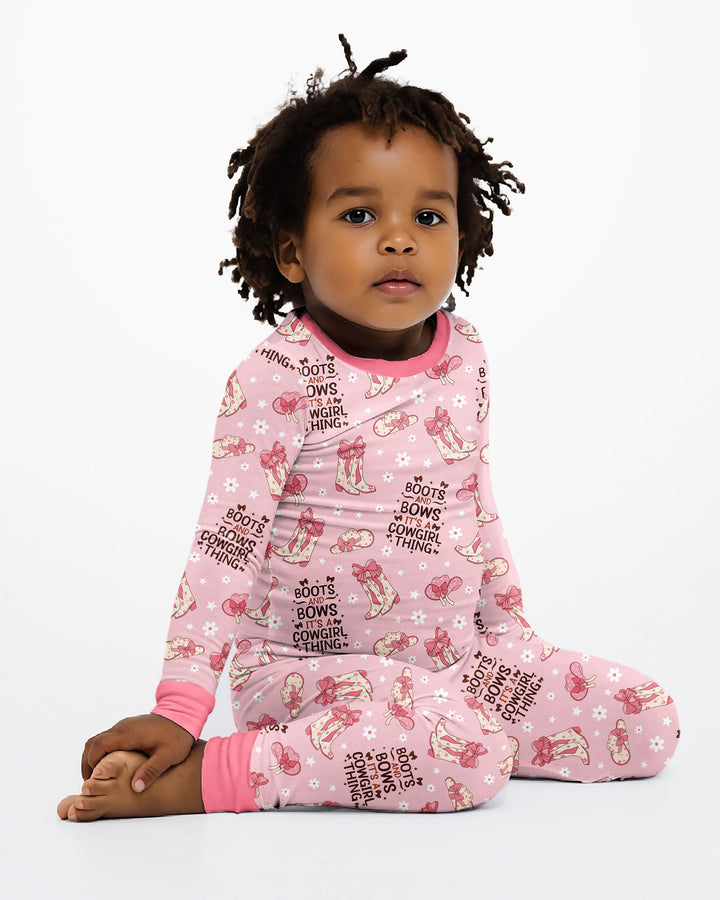 Template Bamboo Two Piece Long Sleeve Pyjamas Set