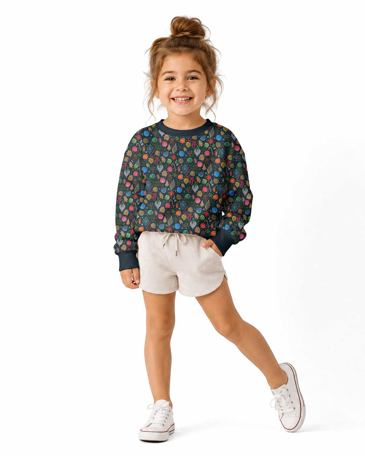 Holiday Ditsy Bamboo Crewneck Sweatshirt
