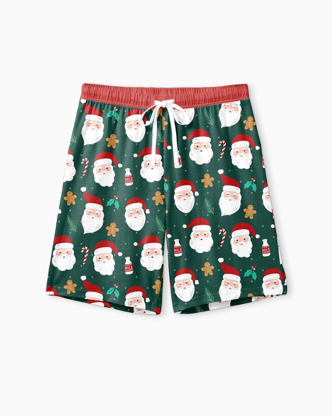 Christmas Sweet Santa Bamboo Men Short Sleeve Short Pajama Set