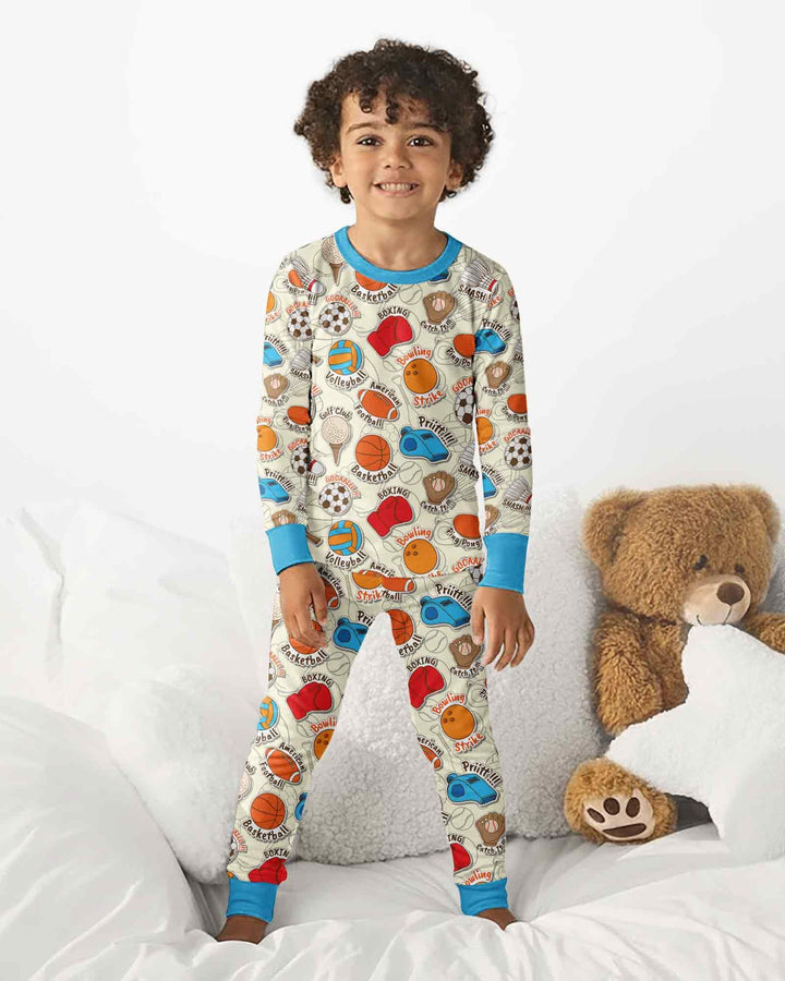 Template Bamboo Two Piece Long Sleeve Pyjamas Set