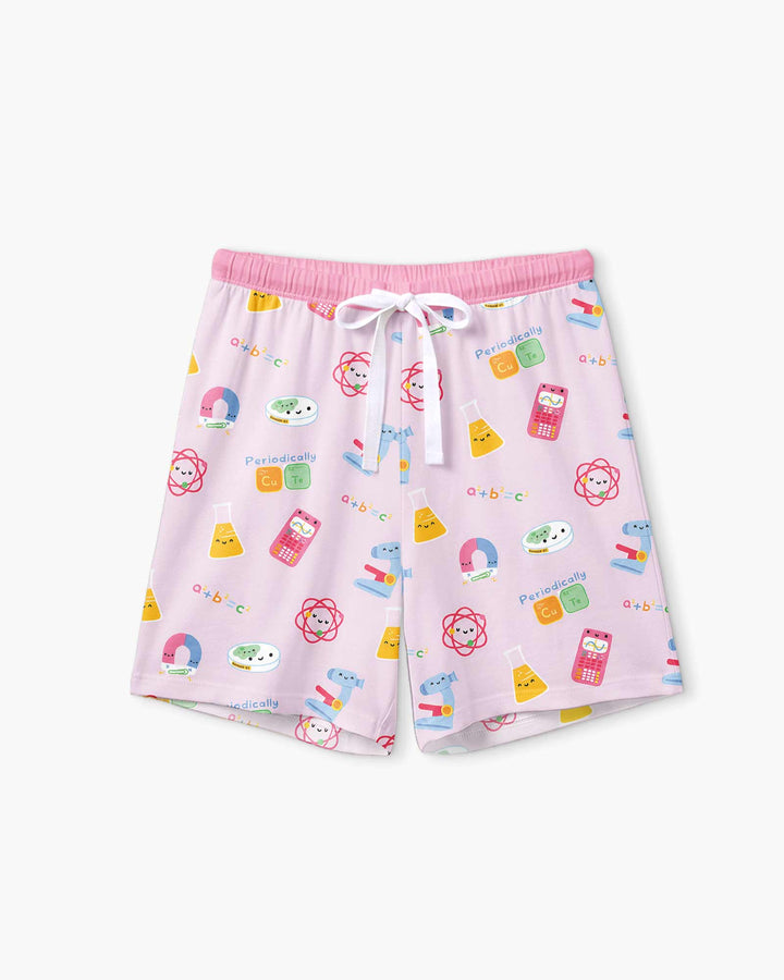 Scientist Lover Family Matching Bamboo Women Short Sleeve Short Pajama Set