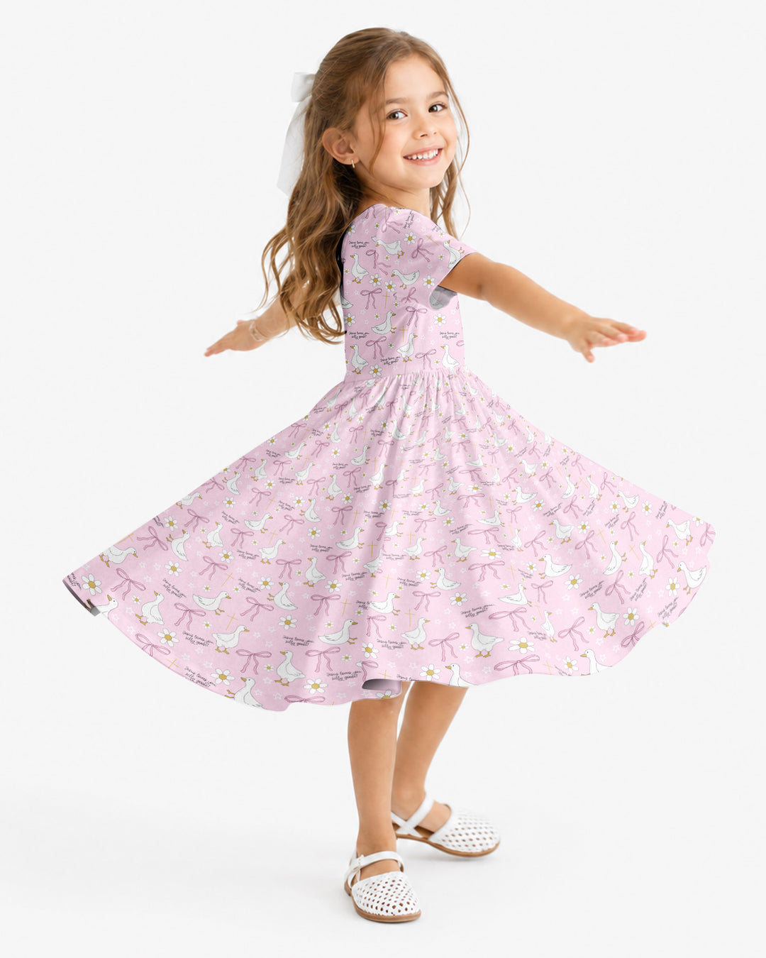 Jesus Loves You Silly Goose Bamboo Twirl Dress