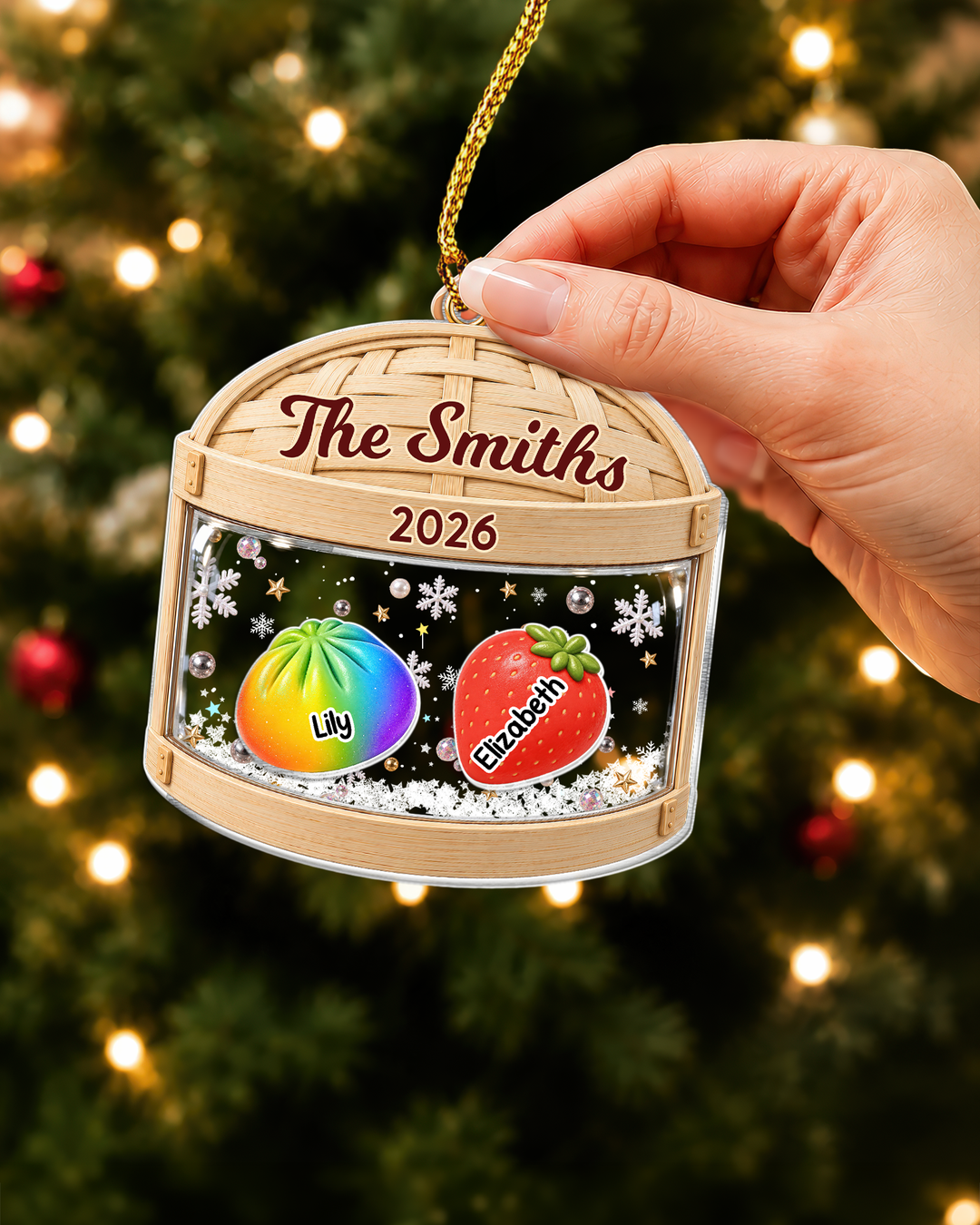 Squishies Family Shaker Ornament