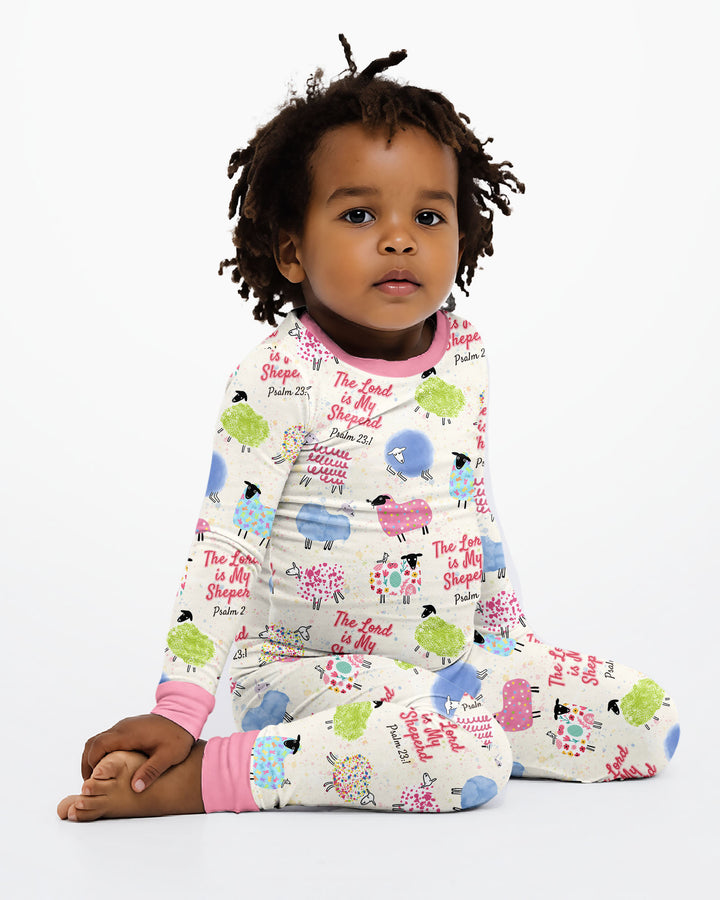 Template Bamboo Two Piece Long Sleeve Pyjamas Set