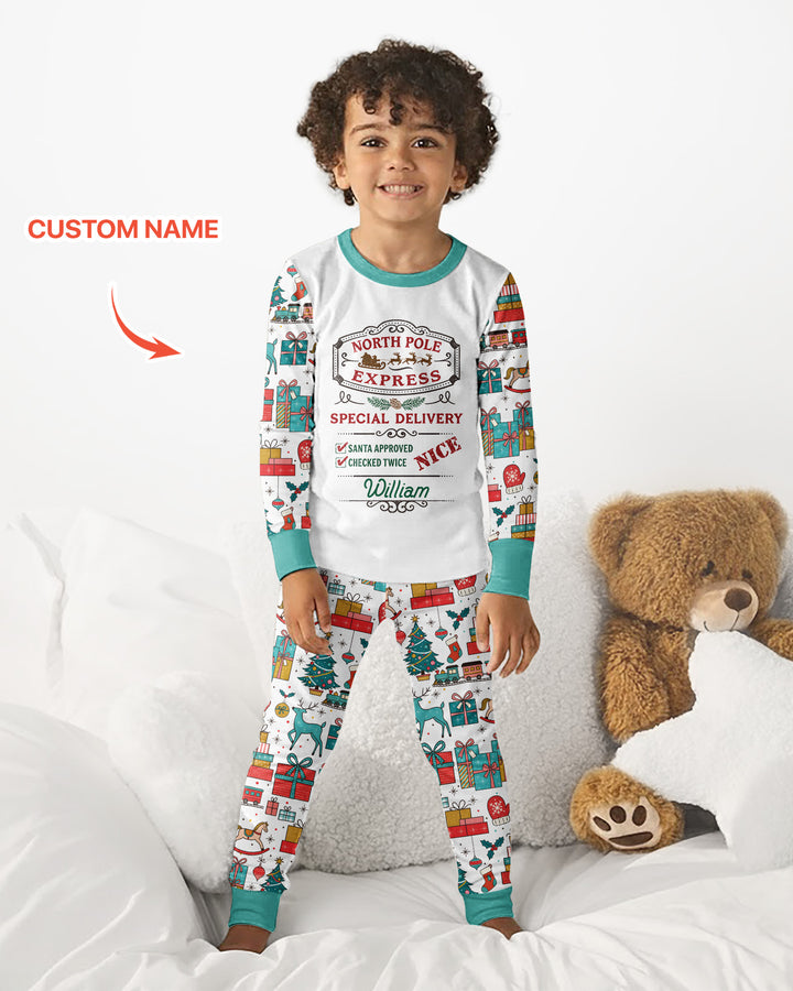 Santa’s Special Delivery Bamboo Two Piece Long Sleeve Pajama Set