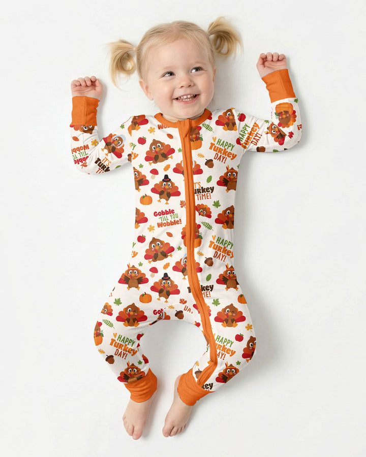 Happy Turkey Day Bamboo Convertible Zippy