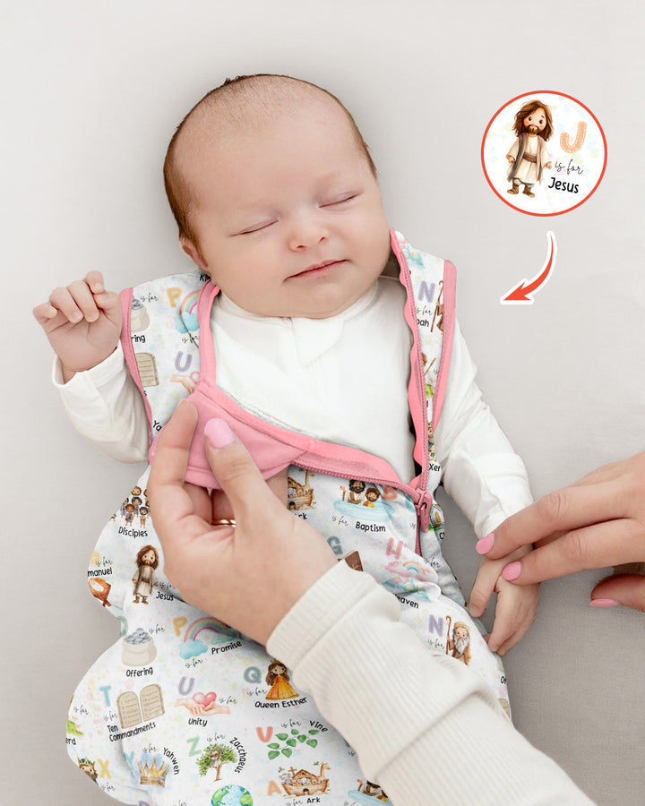 Bible ABC Alphabet Bamboo Sleep Bag