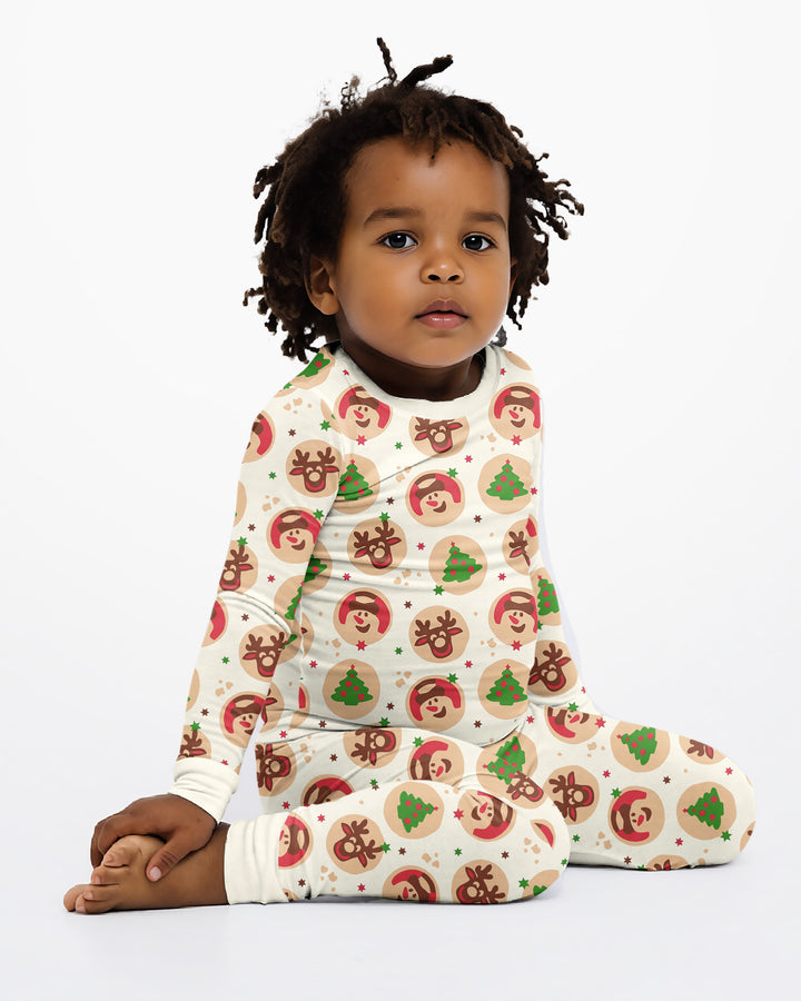 Template Bamboo Two Piece Long Sleeve Pyjamas Set