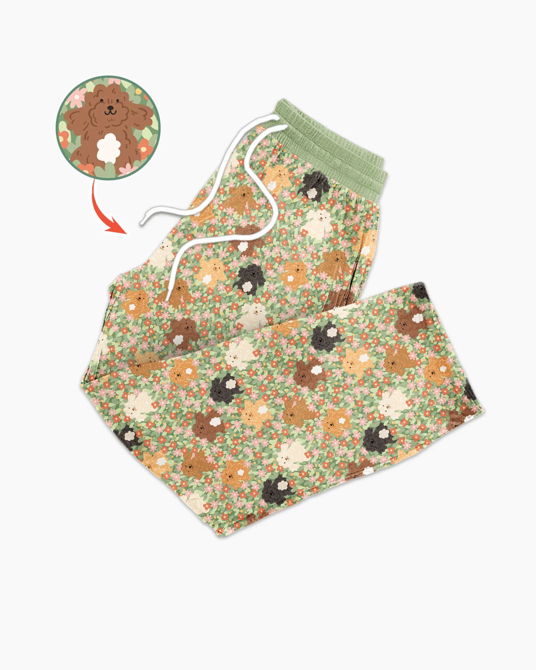 Puppy Garden Family Matching Bamboo Men's Pajama Set