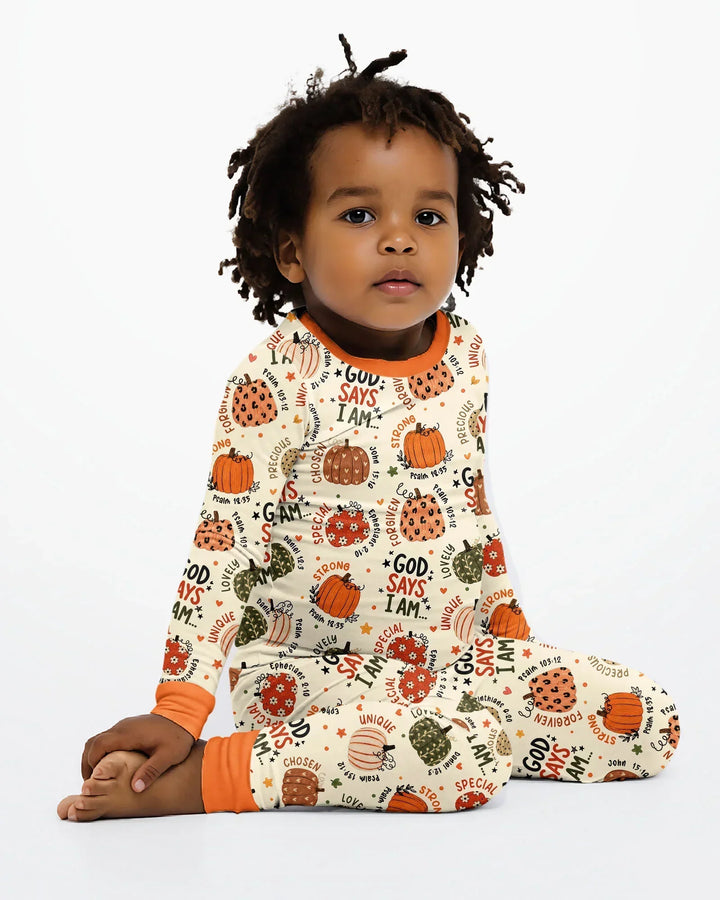 Template Bamboo Two Piece Long Sleeve Pyjamas Set