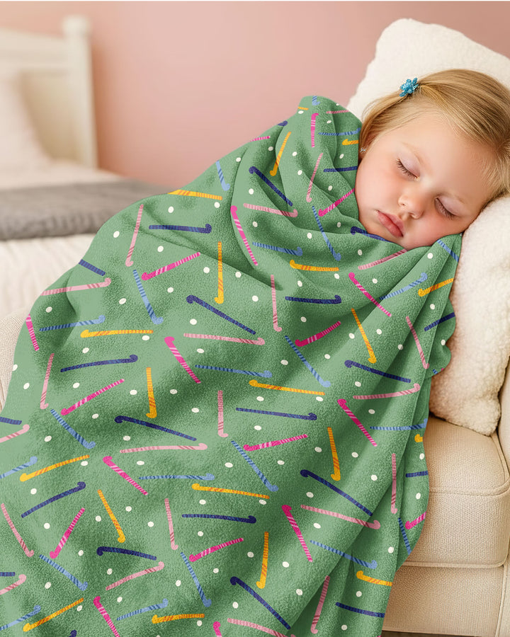 Field Hockey Fun Bamboo Blanket