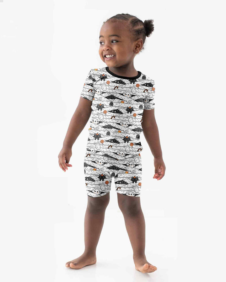 Template Bamboo Two Piece Short Sleeve Shorts Pyjamas Set