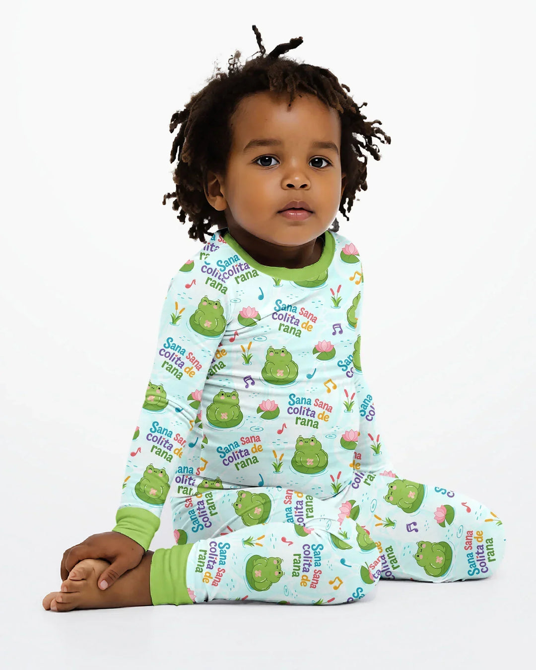 Sana Sana Colita De Rana Bamboo Two Piece Long Sleeve Pajama Set