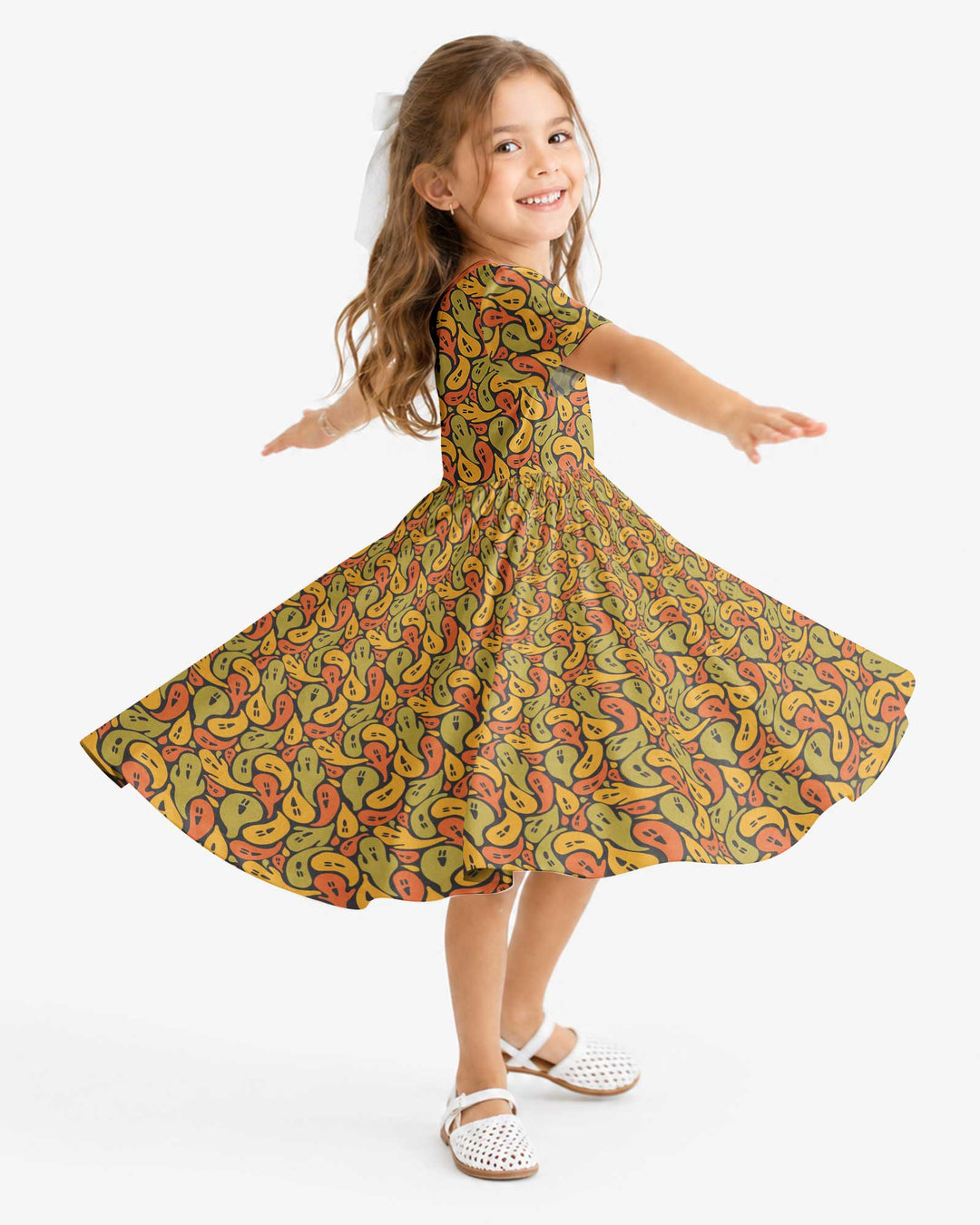 Retro Haunts & Happy Boos Bamboo Twirl Dress