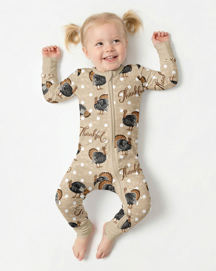 Turkey Thankful Bamboo Convertible Zippy