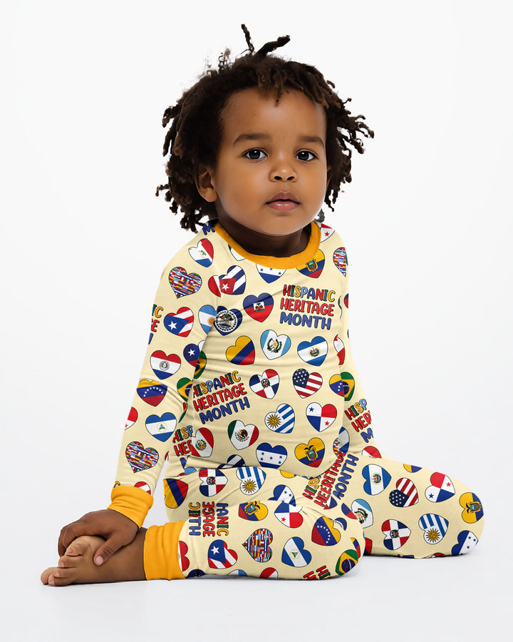 Template Bamboo Two Piece Long Sleeve Pyjamas Set