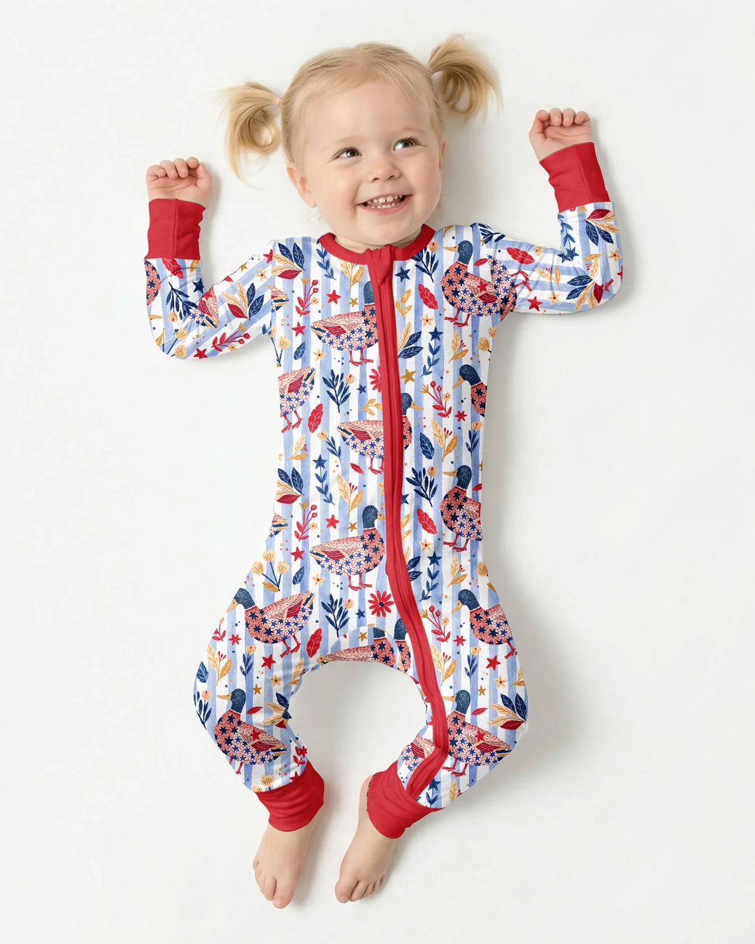 Patriotic Mallard Duck Bamboo Convertible Zippy
