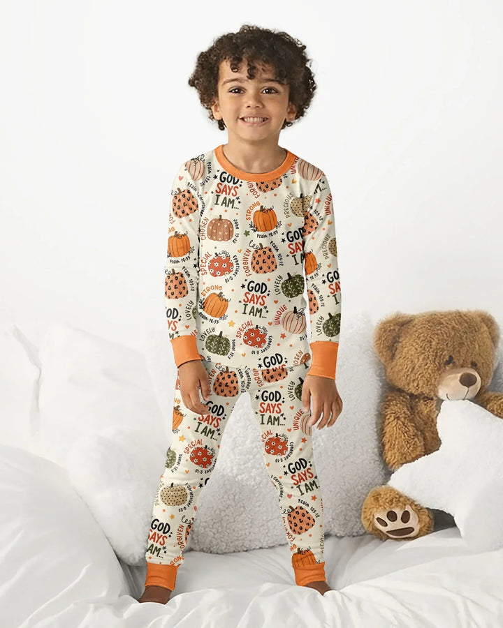 Template Bamboo Two Piece Long Sleeve Pyjamas Set