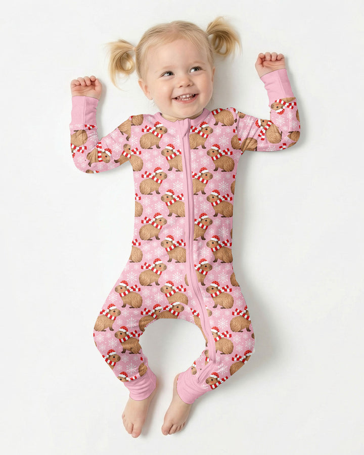 Holiday Capybaras Bamboo Convertible Zippy