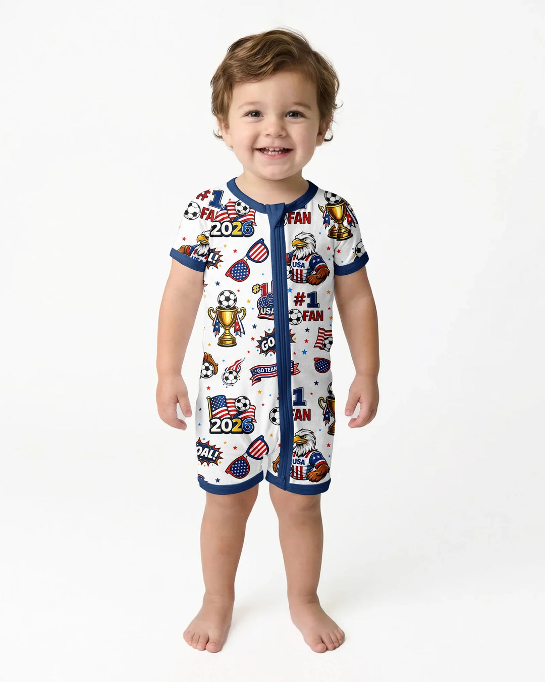 USA Soccer 2026 Party Bamboo Shorty Zippy