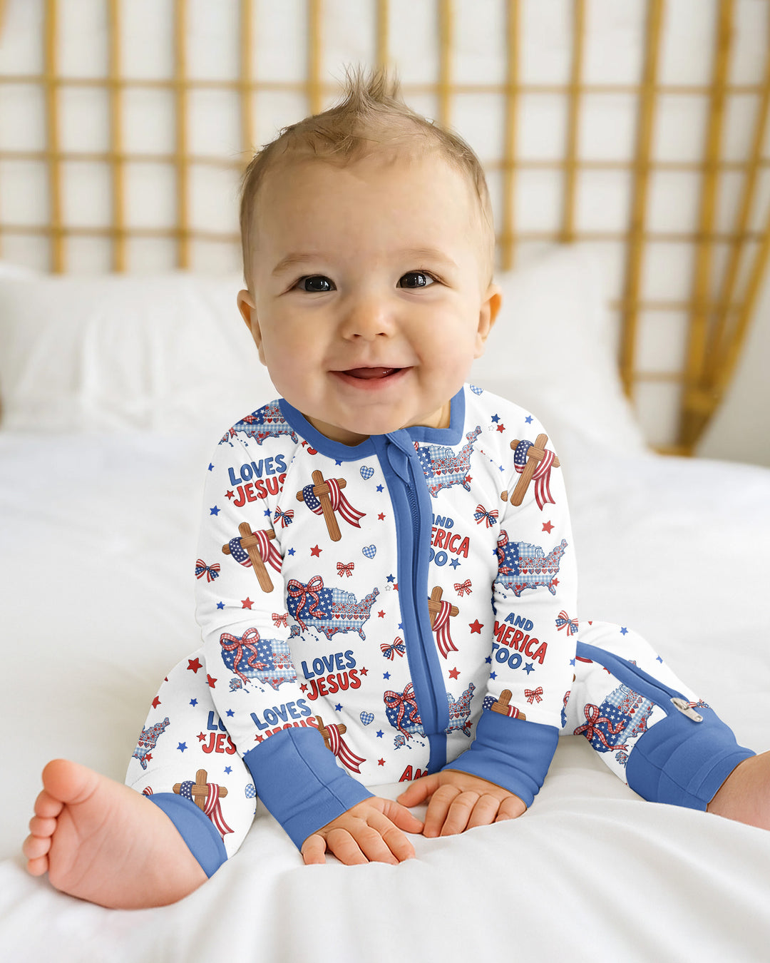 Loves Jesus And America Too Bamboo Convertible Zippy