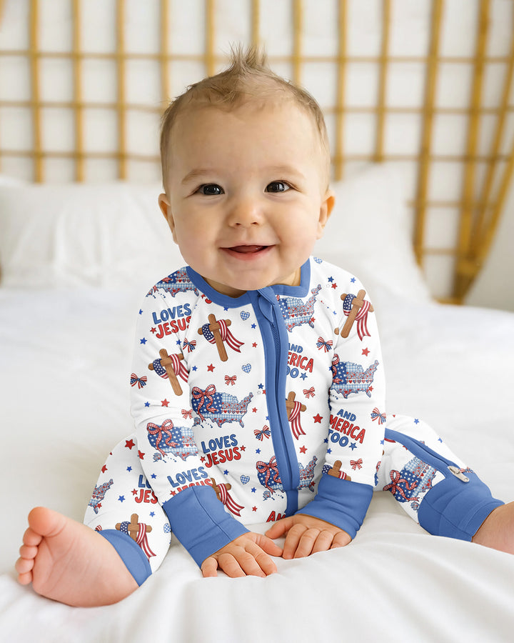 Loves Jesus And America Too Bamboo Convertible Zippy