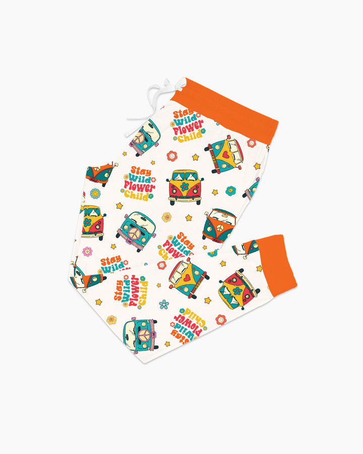 Stay Wild Flower Child Bamboo Women Pajama Set