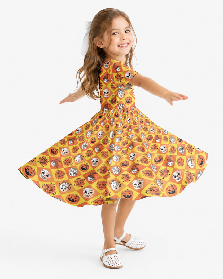 Monster Mix Bamboo Twirl Dress