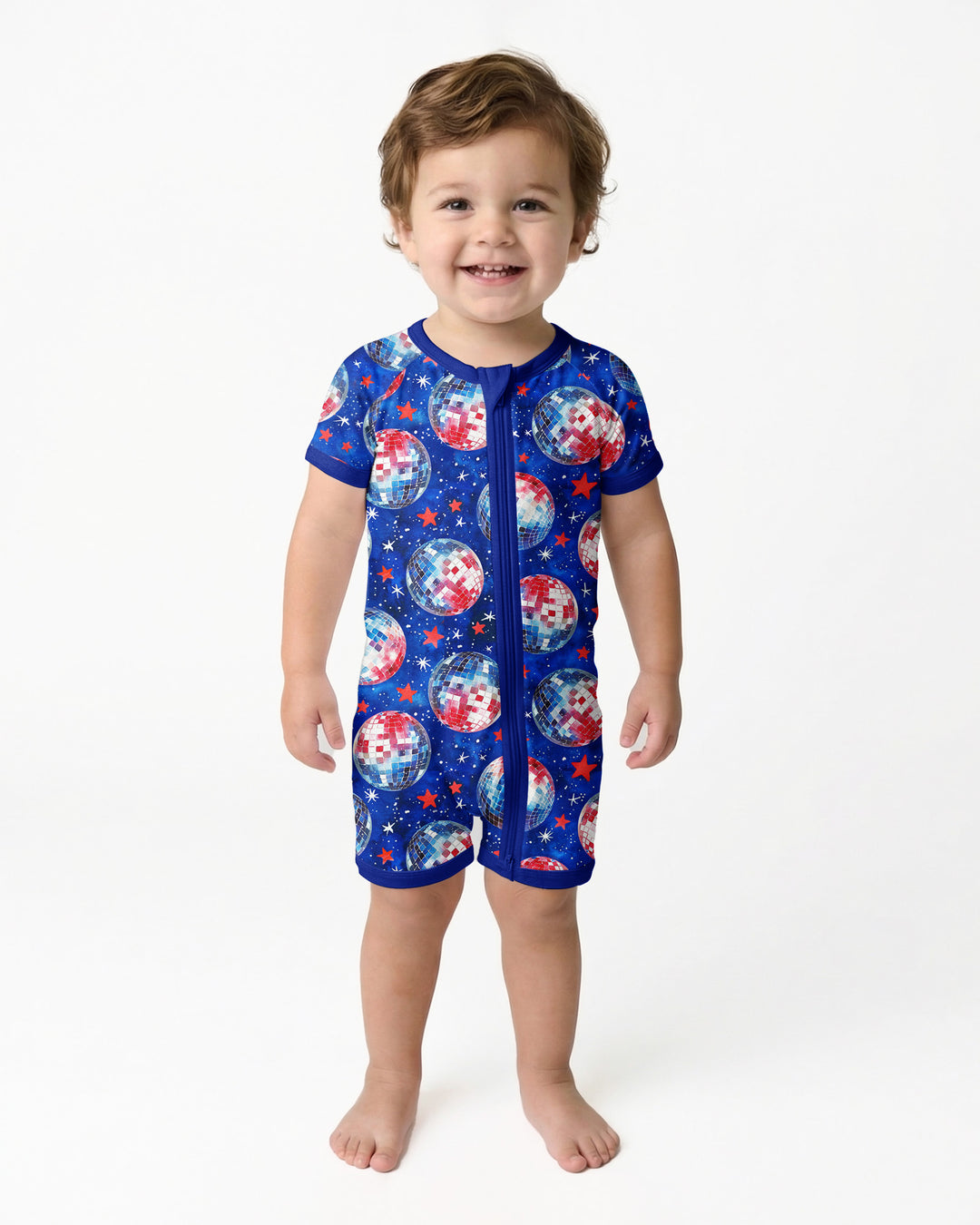 USA Disco Balls Bamboo Shorty Zippy