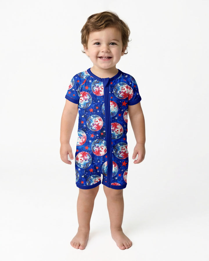 USA Disco Balls Bamboo Shorty Zippy