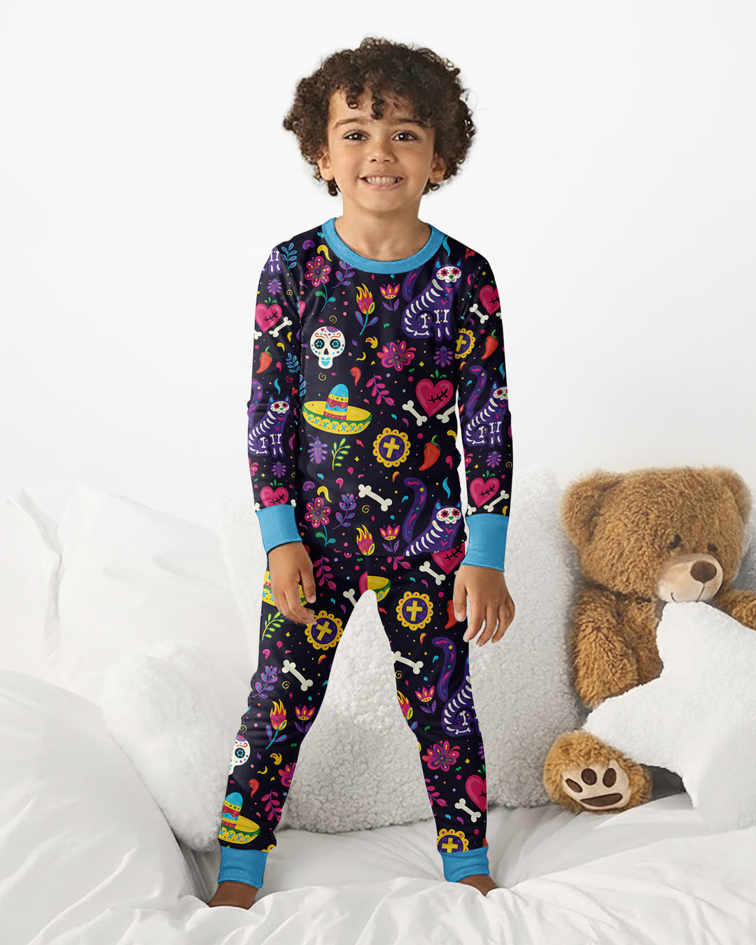 Template Bamboo Two Piece Long Sleeve Pyjamas Set