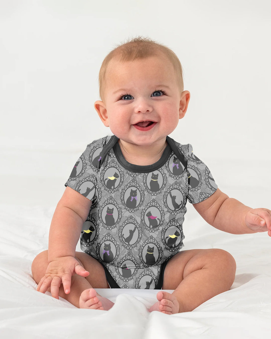 Midnight Cat Parade Bamboo Bodysuit
