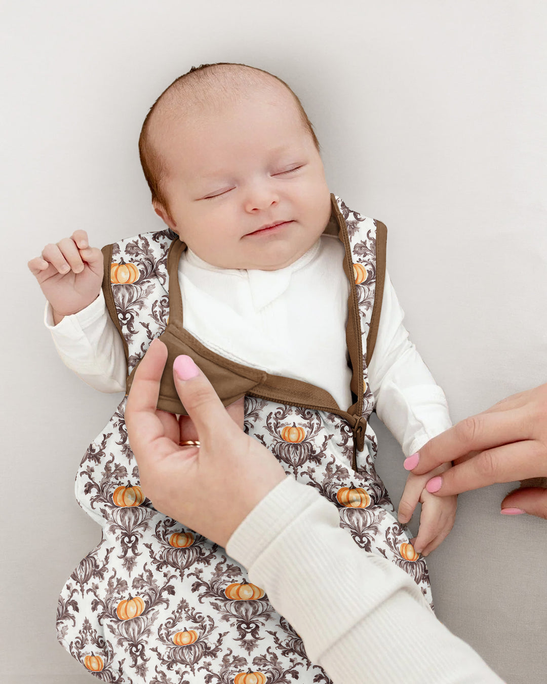 Pumpkin Toile Family Matching Bamboo Sleep Bag