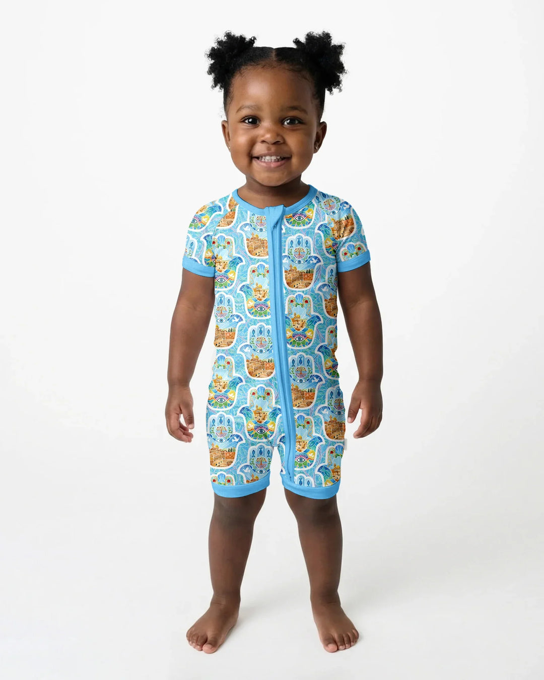 Hamsa Hand Bamboo Shorty Zippy