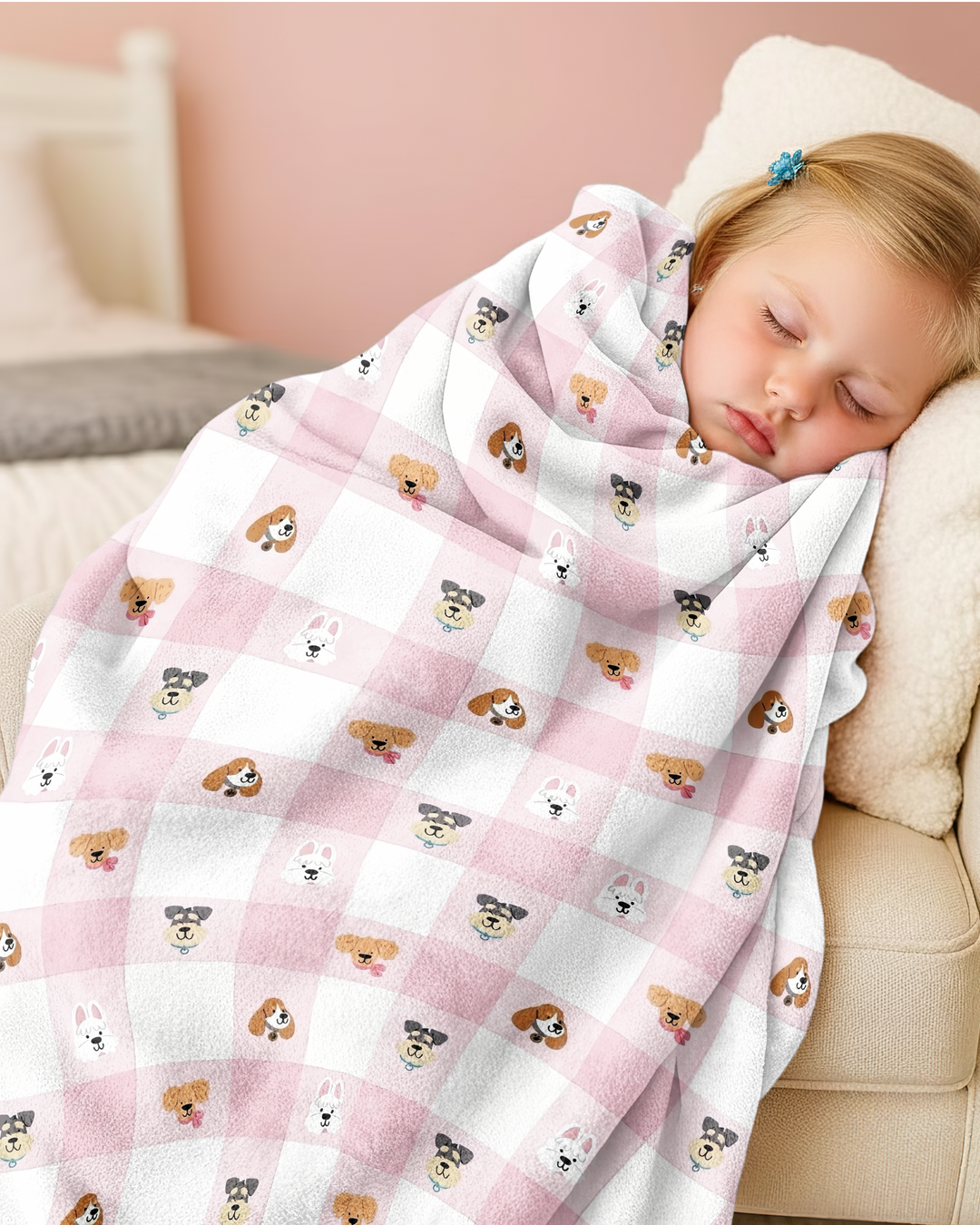 Plaid Pals Family Matching Bamboo Blanket