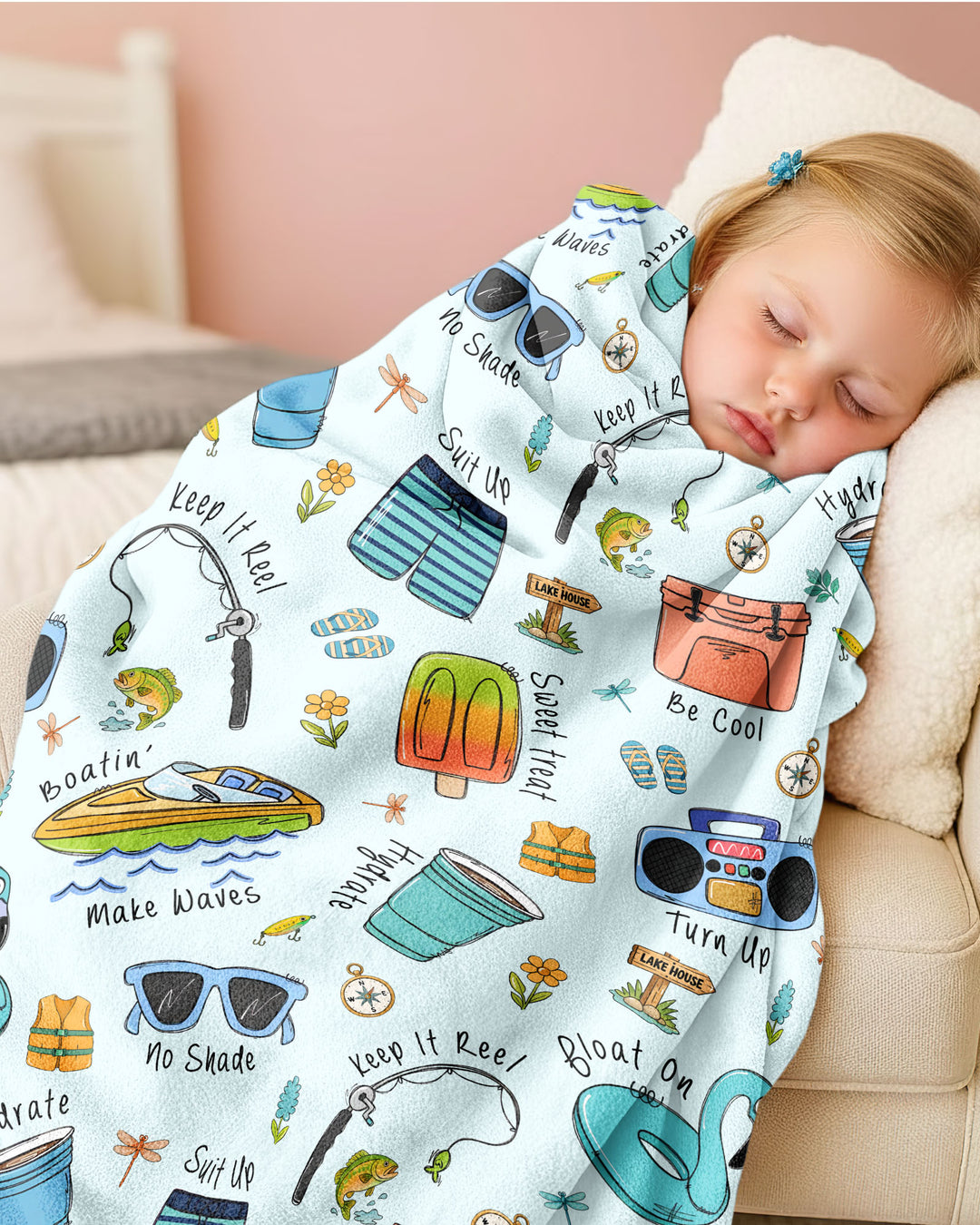 Lake Days Bamboo Blanket