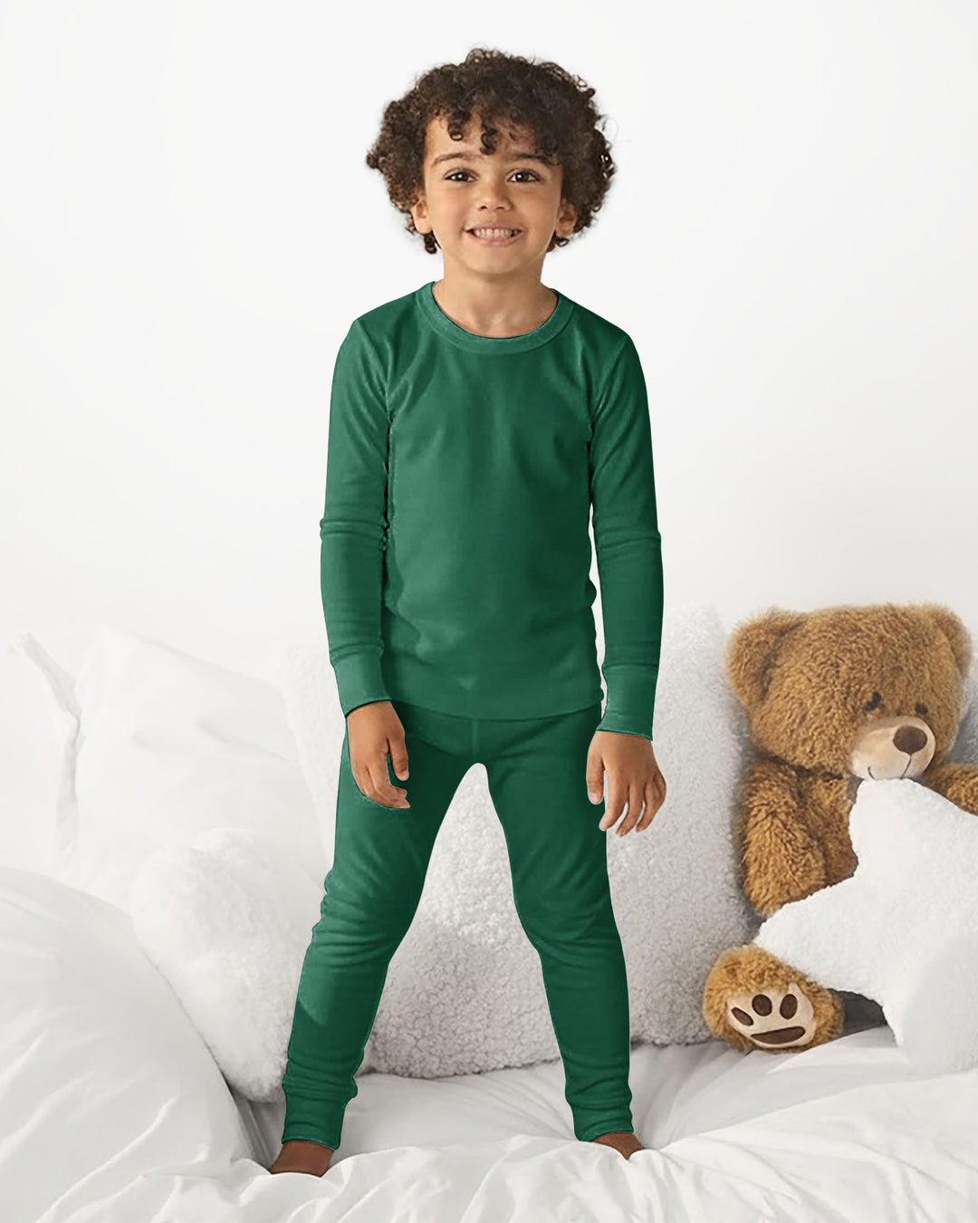 Emerald Bamboo Two Piece Pajama Set