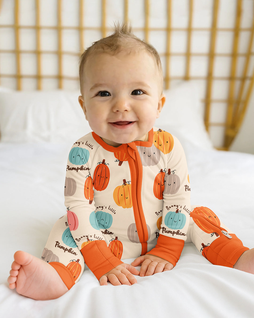 Mommy's Little Pumpkin  Bamboo Convertible Zippy