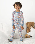 Liberty Doodle 250th Family Matching Bamboo Two Piece Long Sleeve Pajama Set