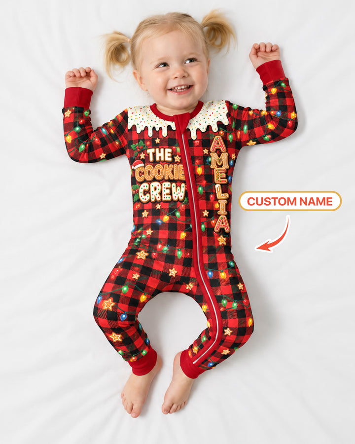 The Cookie Crew Custom Gingerbread Letter Bamboo Convertible Zippy