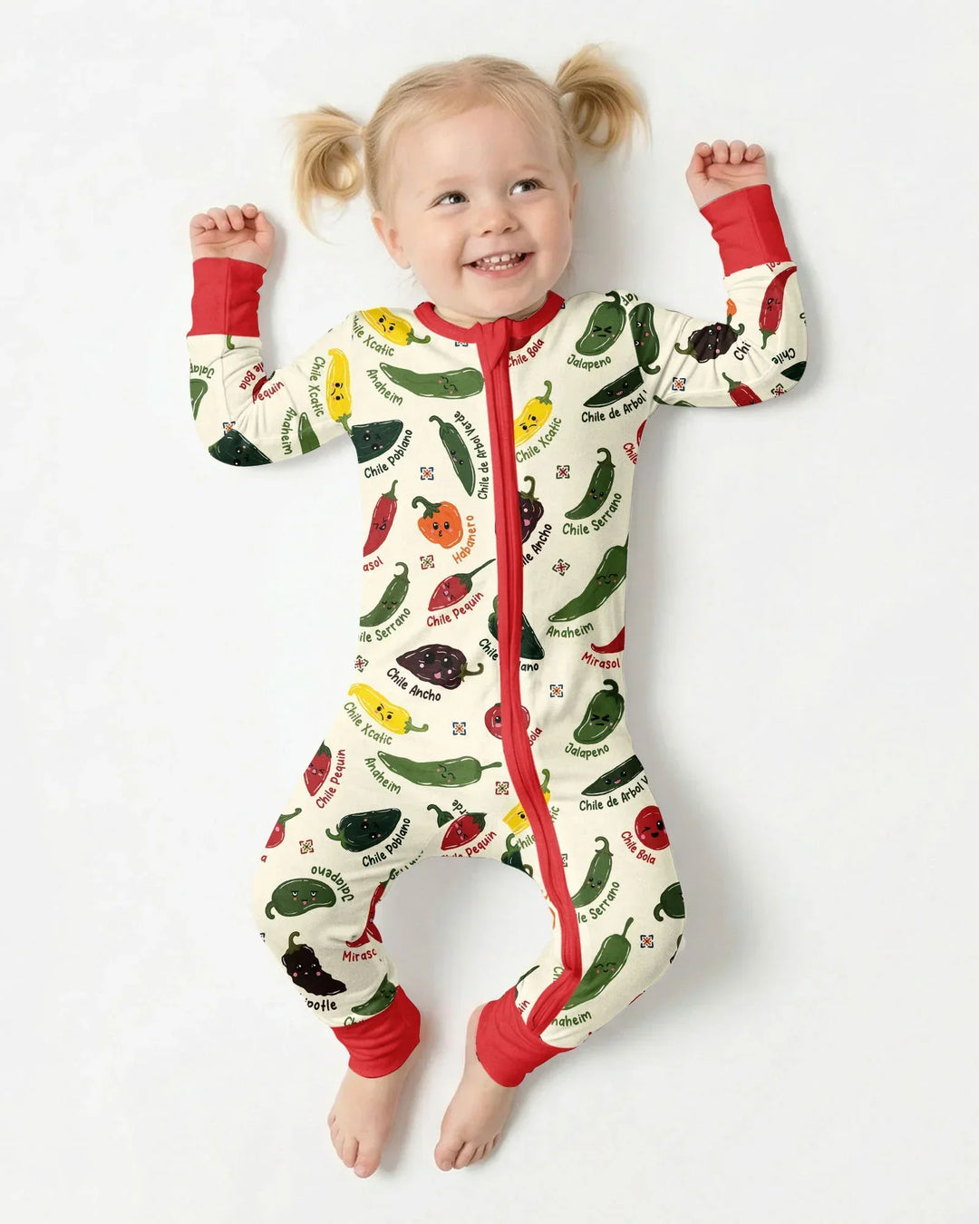 Kawaii  Mexican Chiles Bamboo Convertible Zippy
