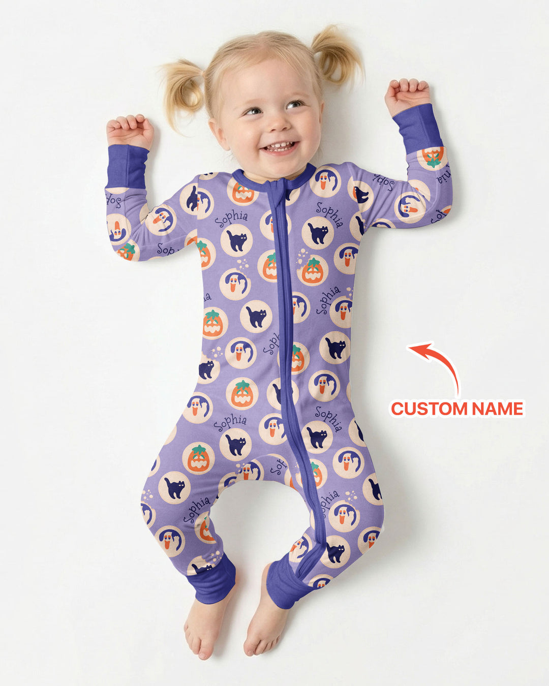 Boo Crew Custom Name Bamboo Convertible Zippy