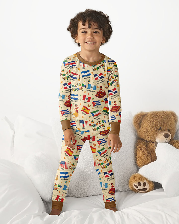 Proud To Be Hispanic Bamboo Two Piece Long Sleeve Pajama Set