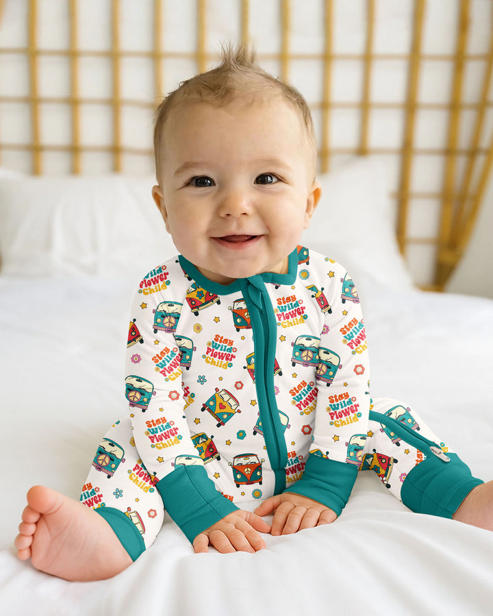 Stay Wild Flower Child Bamboo Convertible Zippy